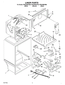 03 - Liner parts for Whirlpool Refrigerator ET8CHMXKT00 from AppliancePartsPros.com