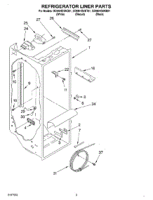 02 - Refrigerator Liner parts for Whirlpool Refrigerator GD5NHGXKB01 from AppliancePartsPros.com