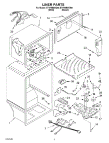 03 - Liner parts for Whirlpool Refrigerator ET1RHMXKT00 from AppliancePartsPros.com