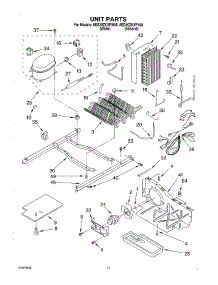 07 - Unit parts for Whirlpool Refrigerator 8ED20ZKXFN05 from AppliancePartsPros.com