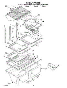 05 - Shelf, Optional parts for Whirlpool Refrigerator ET1CHKXKB00 from AppliancePartsPros.com