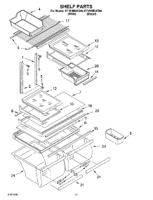 06 - Shelf, Optional parts for Whirlpool Refrigerator ET1RHMXKQ00 from AppliancePartsPros.com