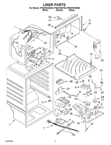 03 - Liner parts for Whirlpool Refrigerator ET8CHKXKB00 from AppliancePartsPros.com