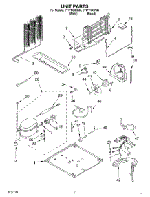 04 - Unit parts for Whirlpool Refrigerator ET1FTKXKQ00 from AppliancePartsPros.com