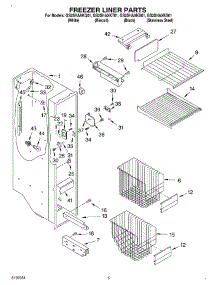 04 - Freezer Liner parts for Whirlpool Refrigerator GS2SHAXKT01 from AppliancePartsPros.com