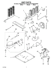 04 - Unit parts for Whirlpool Refrigerator ET8CHKXKQ00 from AppliancePartsPros.com