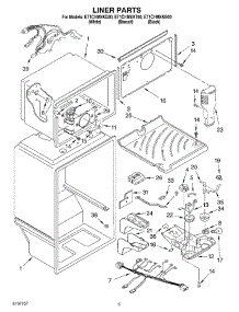 03 - Liner parts for Whirlpool Refrigerator ET1CHMXKQ00 from AppliancePartsPros.com