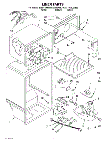 03 - Liner parts for Whirlpool Refrigerator ET1WTKXKB00 from AppliancePartsPros.com