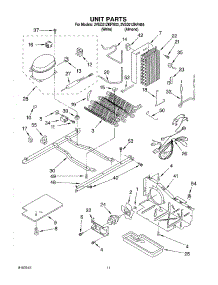 07 - Unit parts for Whirlpool Refrigerator 2VED21ZKFN03 from AppliancePartsPros.com