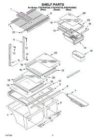 05 - Shelf, Optional parts for Whirlpool Refrigerator ET8CHKXKQ00 from AppliancePartsPros.com