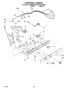 08 - Control, Optional parts for Whirlpool Refrigerator 8ED20ZKXFW05 from AppliancePartsPros.com