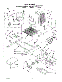 09 - Unit parts for Whirlpool Refrigerator GD5NHGXKQ01 from AppliancePartsPros.com
