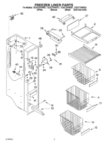 04 - Freezer Liner parts for Whirlpool Refrigerator 7GD27DIXHS01 from AppliancePartsPros.com