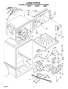 03 - Liner parts for Whirlpool Refrigerator ET21LKXHB02 from AppliancePartsPros.com