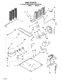 04 - Unit parts for Whirlpool Refrigerator ET8WTMXKT00 from AppliancePartsPros.com