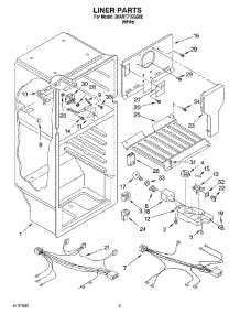 03 - Liner, Optional parts for Whirlpool Refrigerator 3XART715GG00 from AppliancePartsPros.com
