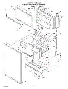 02 - Door parts for Whirlpool Refrigerator ET8WTMXKQ00 from AppliancePartsPros.com