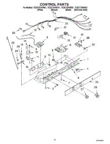 10 - Control parts for Whirlpool Refrigerator 7GD27DIXHS01 from AppliancePartsPros.com