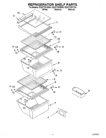 03 - Refrigerator Shelf parts for Whirlpool Refrigerator ED25TEXHT03 from AppliancePartsPros.com