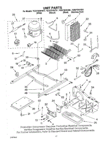 11 - Unit parts for Whirlpool Refrigerator 7GD27DIXHW01 from AppliancePartsPros.com