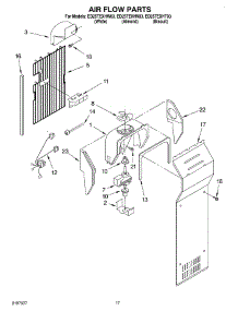 10 - Air Flow parts for Whirlpool Refrigerator ED25TEXHT03 from AppliancePartsPros.com
