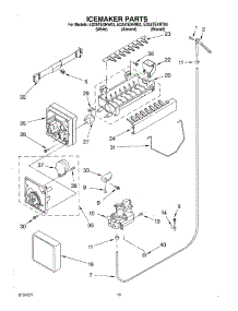 12 - Ice Maker, Optional parts for Whirlpool Refrigerator ED25TEXHN03 from AppliancePartsPros.com