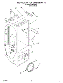 02 - Refrigerator Liner parts for Whirlpool Refrigerator GD25SFXHS05 from AppliancePartsPros.com