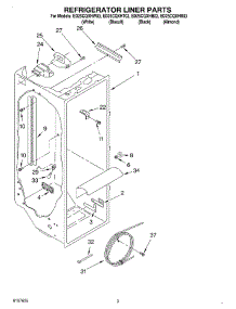02 - Refrigerator Liner parts for Whirlpool Refrigerator ED25CQXHT03 from AppliancePartsPros.com