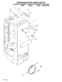 02 - Refrigerator Liner parts for Whirlpool Refrigerator 7GD27DIXHT01 from AppliancePartsPros.com