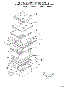 03 - Refrigerator Shelf parts for Whirlpool Refrigerator ED25CQXHW03 from AppliancePartsPros.com