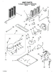 04 - Unit parts for Whirlpool Refrigerator ET8FTKXKT00 from AppliancePartsPros.com