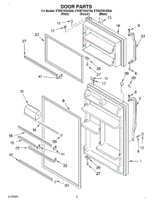 02 - Door parts for Whirlpool Refrigerator ET8WTKXKQ00 from AppliancePartsPros.com