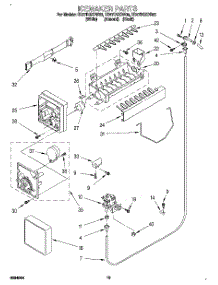 12 - Icemaker, Lit / Optional parts for Whirlpool Refrigerator ED27DSXDN03 from AppliancePartsPros.com