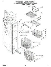 04 - Freezer Liner parts for Whirlpool Refrigerator ED27DSXDB01 from AppliancePartsPros.com