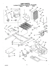 09 - Unit parts for Whirlpool Refrigerator GD5LHGXKT00 from AppliancePartsPros.com