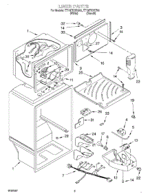 03 - Liner parts for Whirlpool Refrigerator ET1MTKXKT00 from AppliancePartsPros.com
