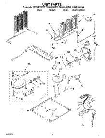05 - Unit parts for Whirlpool Refrigerator GR9SHKXKT00 from AppliancePartsPros.com