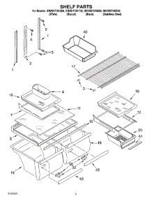 03 - Shelf parts for Whirlpool Refrigerator GR2SHTXKB00 from AppliancePartsPros.com