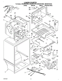 02 - Liner parts for Whirlpool Refrigerator GR9SHKXKS00 from AppliancePartsPros.com