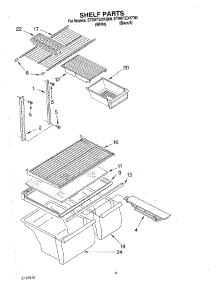 05 - Shelf, Optional parts for Whirlpool Refrigerator ET8WTEXKT00 from AppliancePartsPros.com