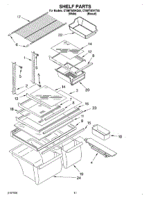 06 - Shelf, Optional parts for Whirlpool Refrigerator ET8MTMXKQ00 from AppliancePartsPros.com