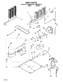 04 - Unit parts for Whirlpool Refrigerator ET8NHMXKT00 from AppliancePartsPros.com