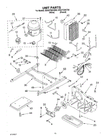 09 - Unit parts for Whirlpool Refrigerator ED5GTQXKQ00 from AppliancePartsPros.com