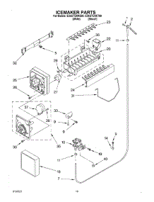 12 - Icemaker, Optional parts for Whirlpool Refrigerator ED5GTQXKQ00 from AppliancePartsPros.com