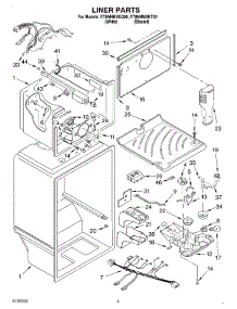 03 - Liner parts for Whirlpool Refrigerator ET8NHMXKQ00 from AppliancePartsPros.com