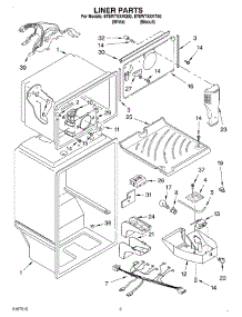 03 - Liner parts for Whirlpool Refrigerator ET8WTEXKQ00 from AppliancePartsPros.com