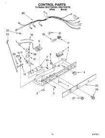 11 - Control parts for Whirlpool Refrigerator ED5GTQXKT00 from AppliancePartsPros.com