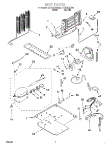04 - Unit parts for Whirlpool Refrigerator ET1MTKXKQ00 from AppliancePartsPros.com