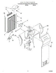05 - Air Flow parts for Whirlpool Refrigerator 6ED22DQXFW03 from AppliancePartsPros.com