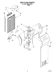 04 - Air Flow parts for Whirlpool Refrigerator 3XART700F05 from AppliancePartsPros.com